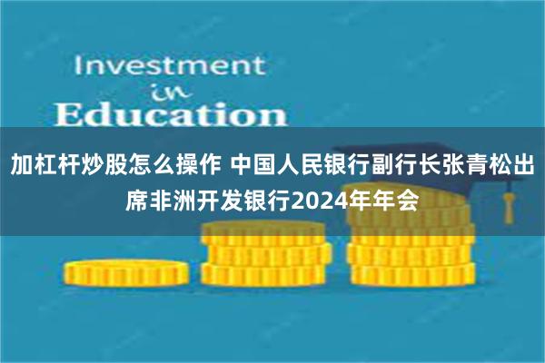 加杠杆炒股怎么操作 中国人民银行副行长张青松出席非洲开发银行2024年年会