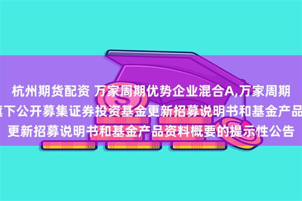 杭州期货配资 万家周期优势企业混合A,万家周期优势企业混合C: 关于旗下公开募集证券投资基金更新招募说明书和基金产品资料概要的提示性公告