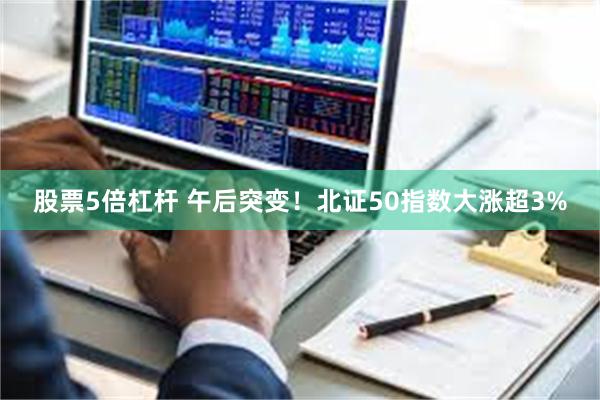 股票5倍杠杆 午后突变！北证50指数大涨超3%